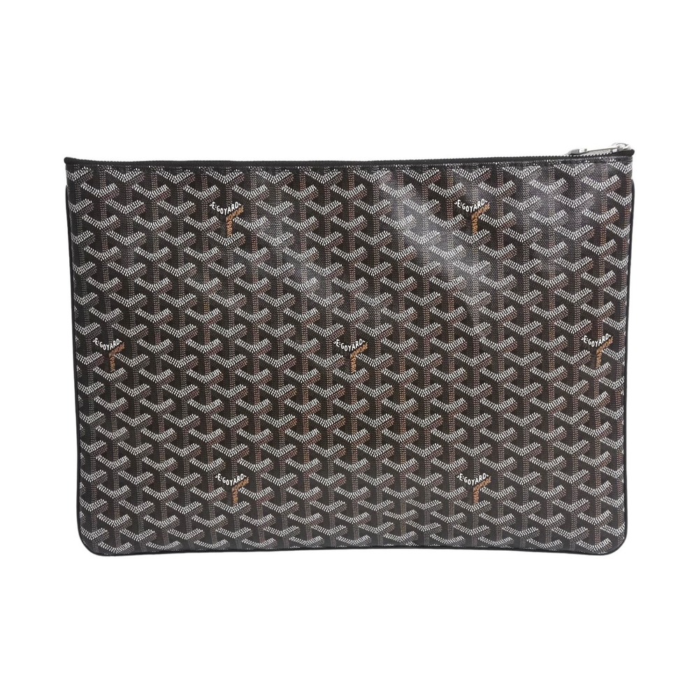 Goyard leather bag black Senna clutch